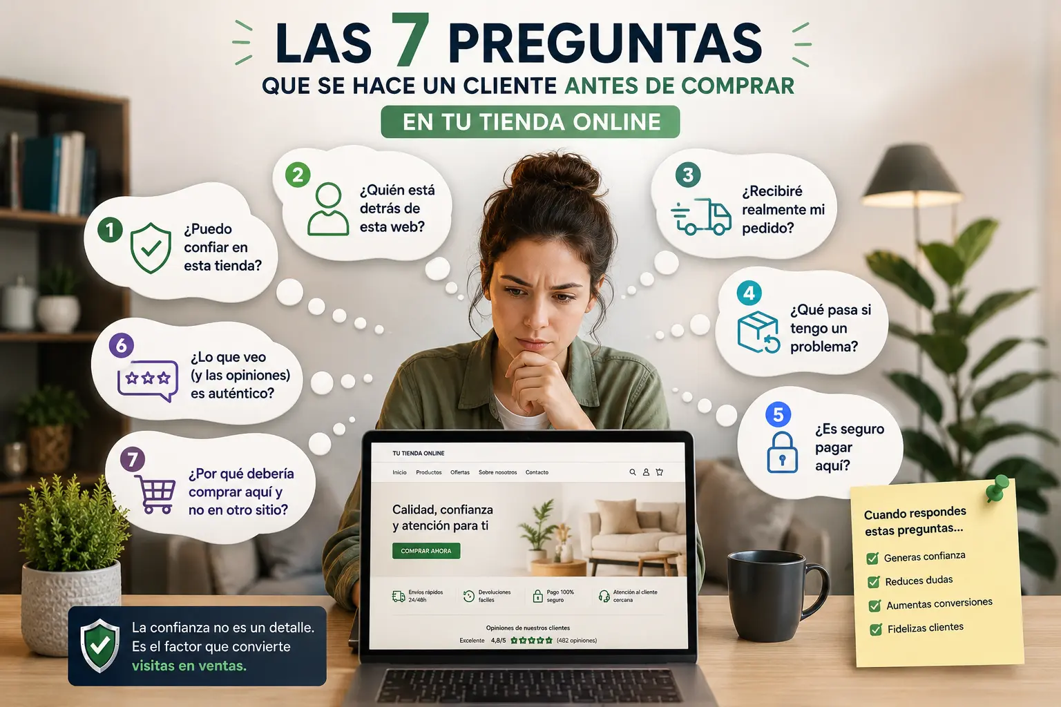 Las 7 preguntas que se hace un cliente antes de comprar en tu tienda online Las 7 preguntas que se hace un cliente antes de comprar en tu tienda online